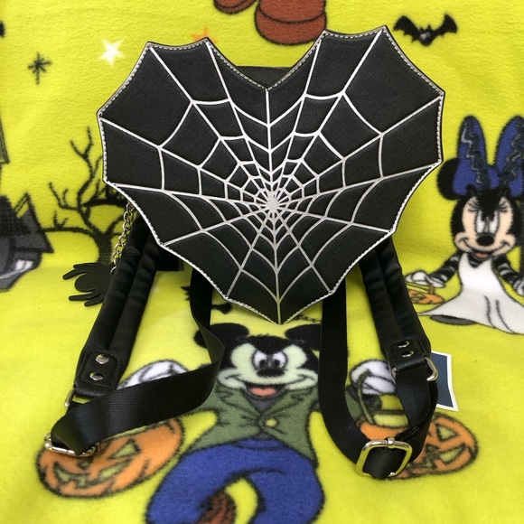 MAD Engine Handbags - Mad Engine Spiderweb Heart Backpack NWT
